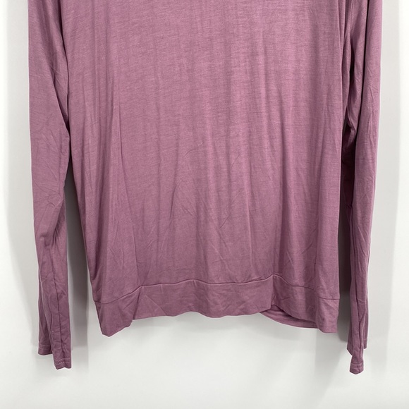 Pret-a-porTEE Lavender Purple Surplice Long Sleeve Shirt - Picture 7 of 8